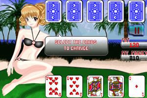 沙滩女孩扑克