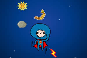 小超人奔向月球