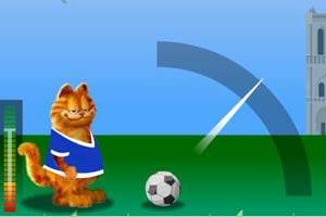 加菲猫踢足球