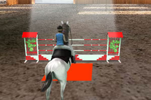 3D女孩骑马