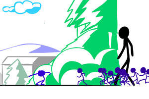 开始游戏火柴人入侵者系列:火柴人格斗介绍:这是个关于火柴人的动画