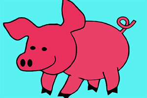 可爱小猪图画册