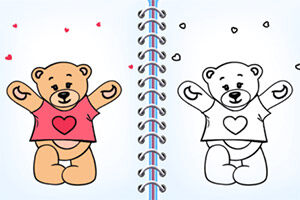 可爱的泰迪熊图画册
